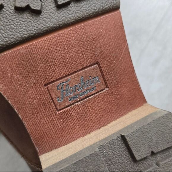 FLORSHEIM Shoe Co. Dress Shoes Size 12 Brown Leather Oxford Lace-up - Picture 7 of 10